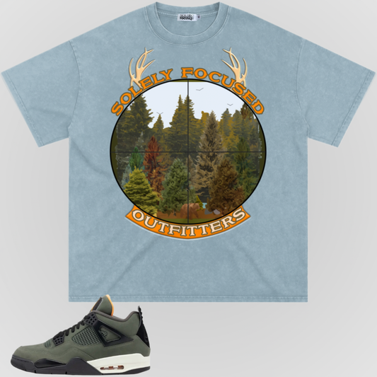 FOR THE TREES (ORANGE FONT) | SNOW WASHED TEE
