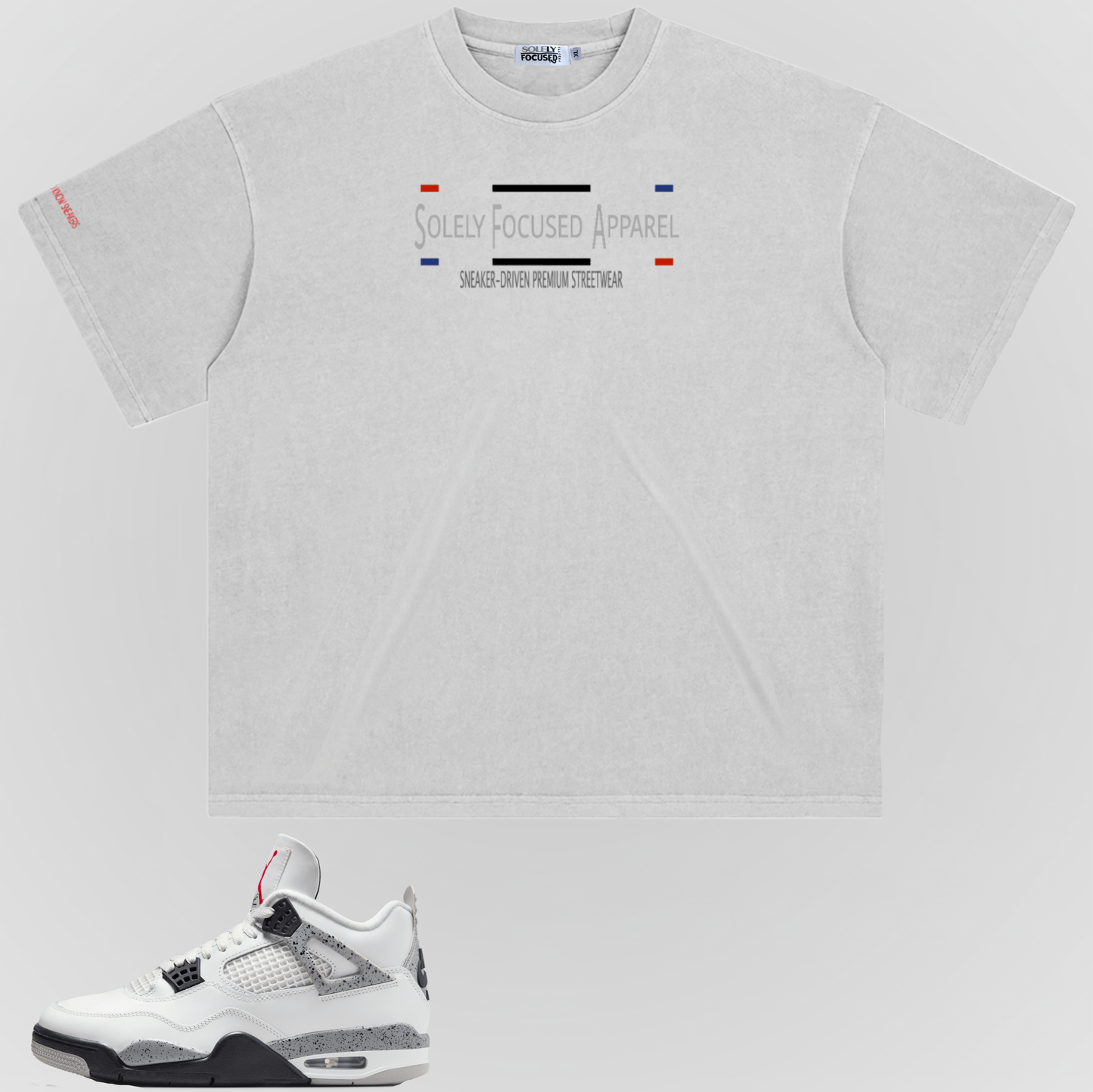 S.F.A ESSENTIALS (GREY) | WASHED TEE