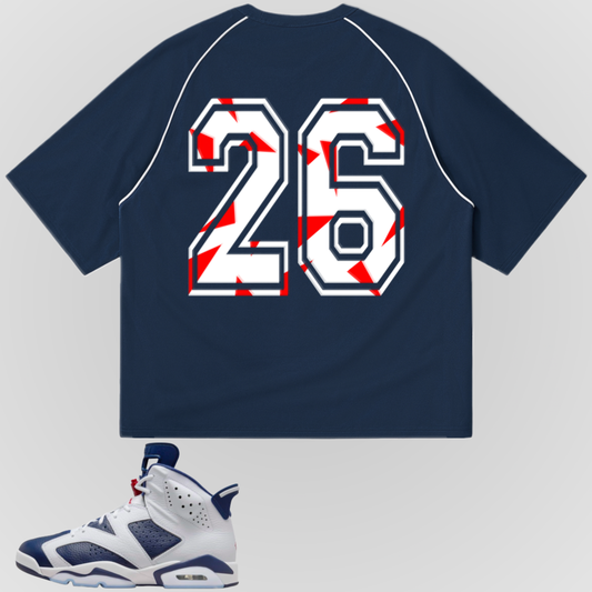 26 (NAVY) | RAGLAN JERSEY TEE