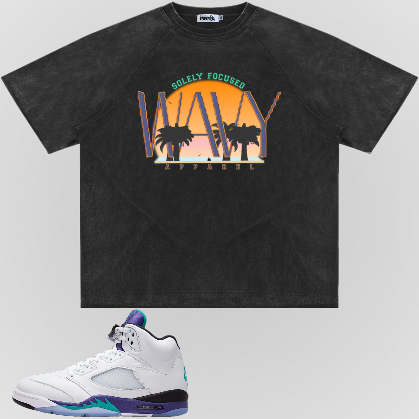 WAVY | WASHED RAW EDGE TEE