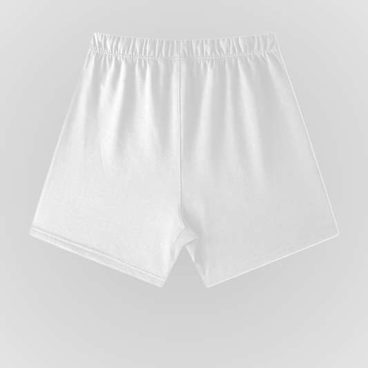 26 (WHITE) | HEAVYWEIGHT COTTON SHORTS