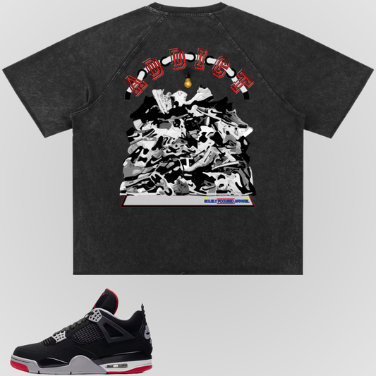 ADDICT | WASHED RAW EDGE TEE