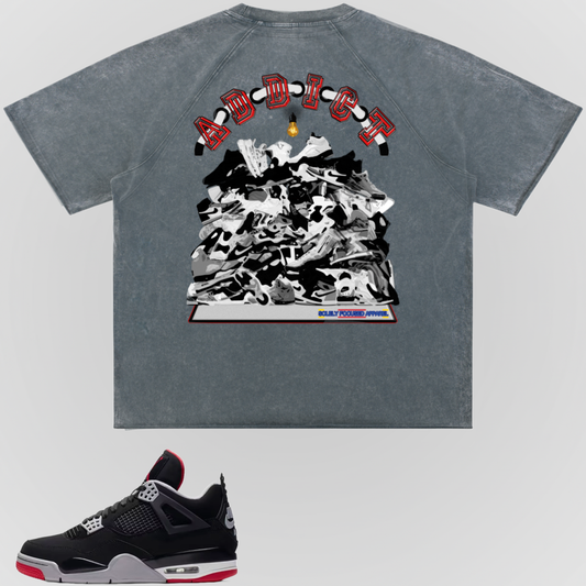 ADDICT | WASHED RAW EDGE TEE