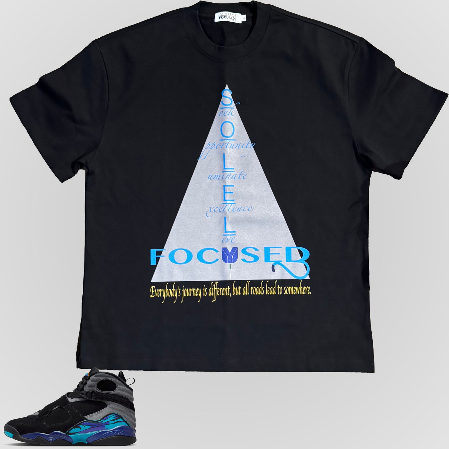 ALL ROADS (AQUA) | Heavyweight Tee