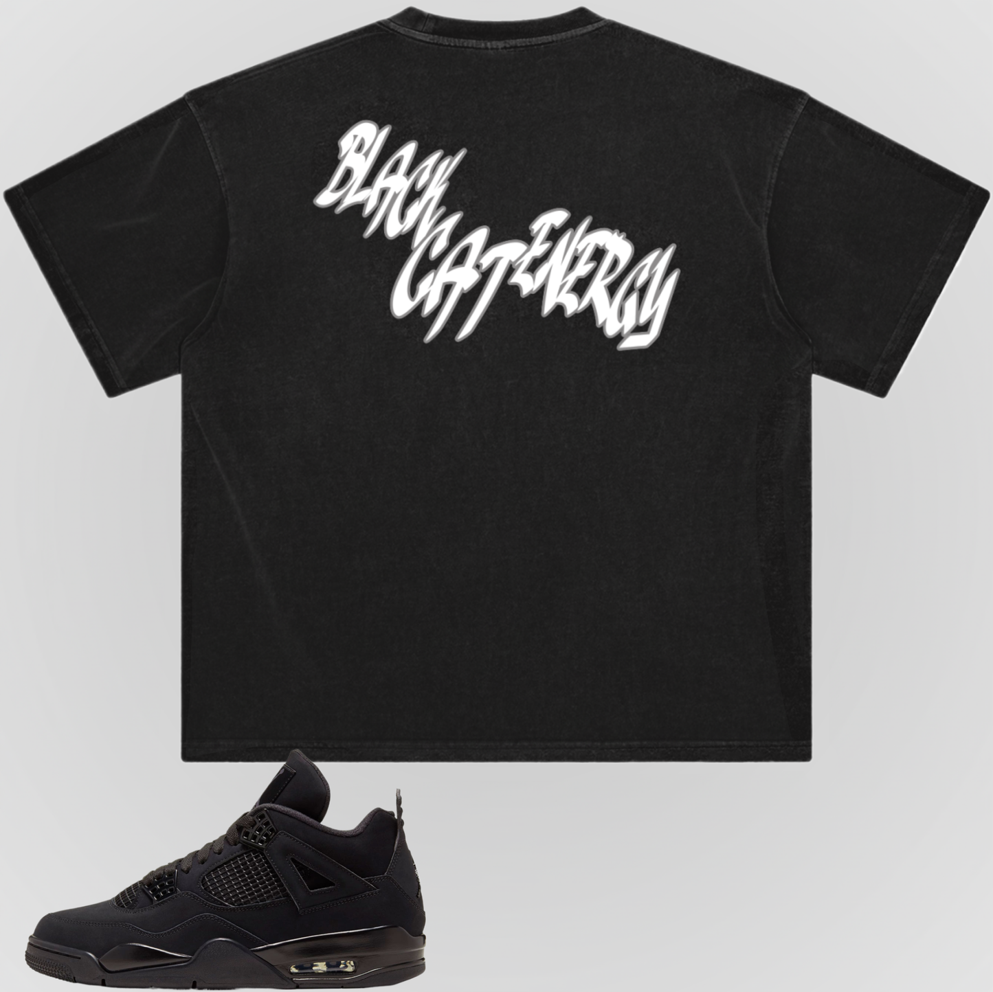 BLACK CAT ENERGY | WASHED TEE
