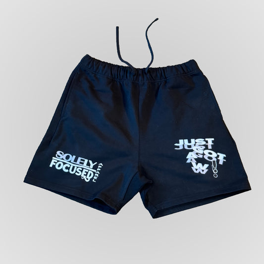 JUST GOT A W! (BLACK) | Heavyweight Cotton Shorts