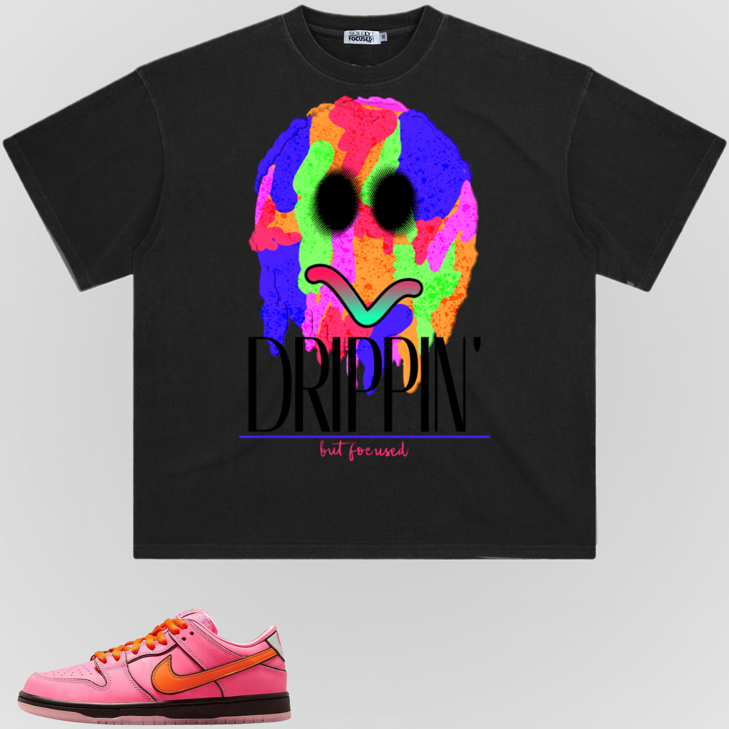DRIPPIN' (PINK / MULTI-COLOR) | WASHED TEE