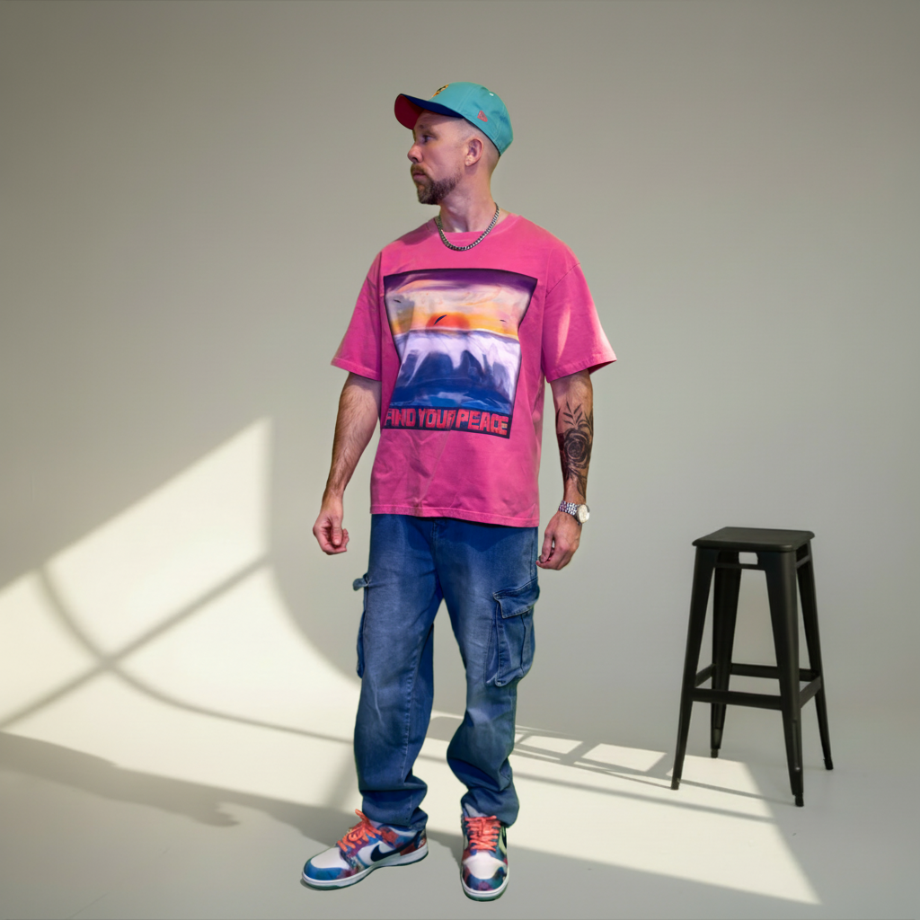 FIND YOUR PEACE | Vintage Washed Heavyweight Tee