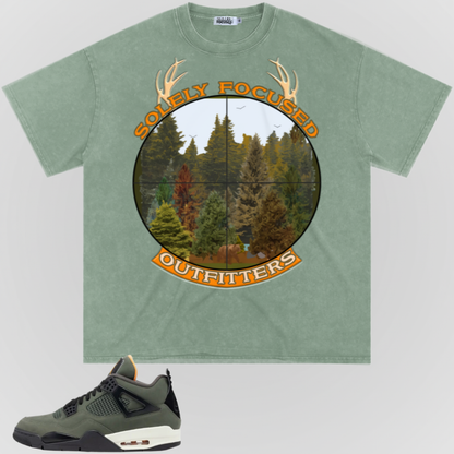 FOR THE TREES (ORANGE FONT) | SNOW WASHED TEE
