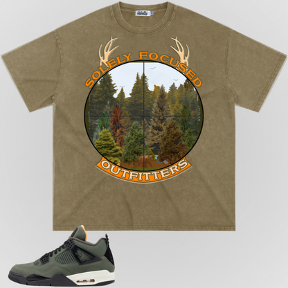 FOR THE TREES (ORANGE FONT) | SNOW WASHED TEE
