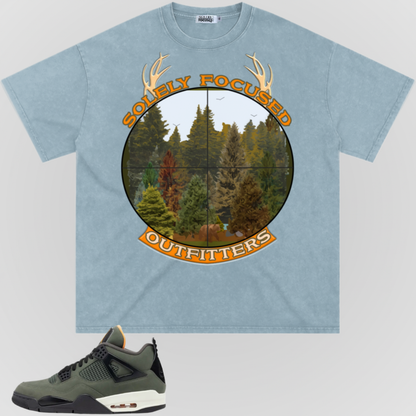 FOR THE TREES (ORANGE FONT) | SNOW WASHED TEE