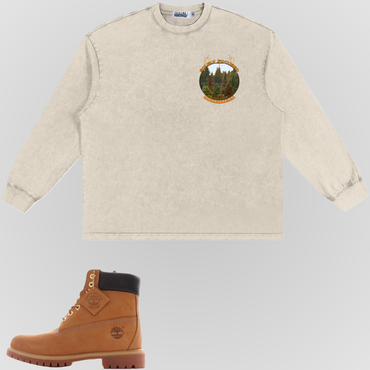 FOR THE TREES | LONG SLEEVE SNOW WASHED TEE