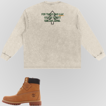 FOR THE TREES | LONG SLEEVE SNOW WASHED TEE