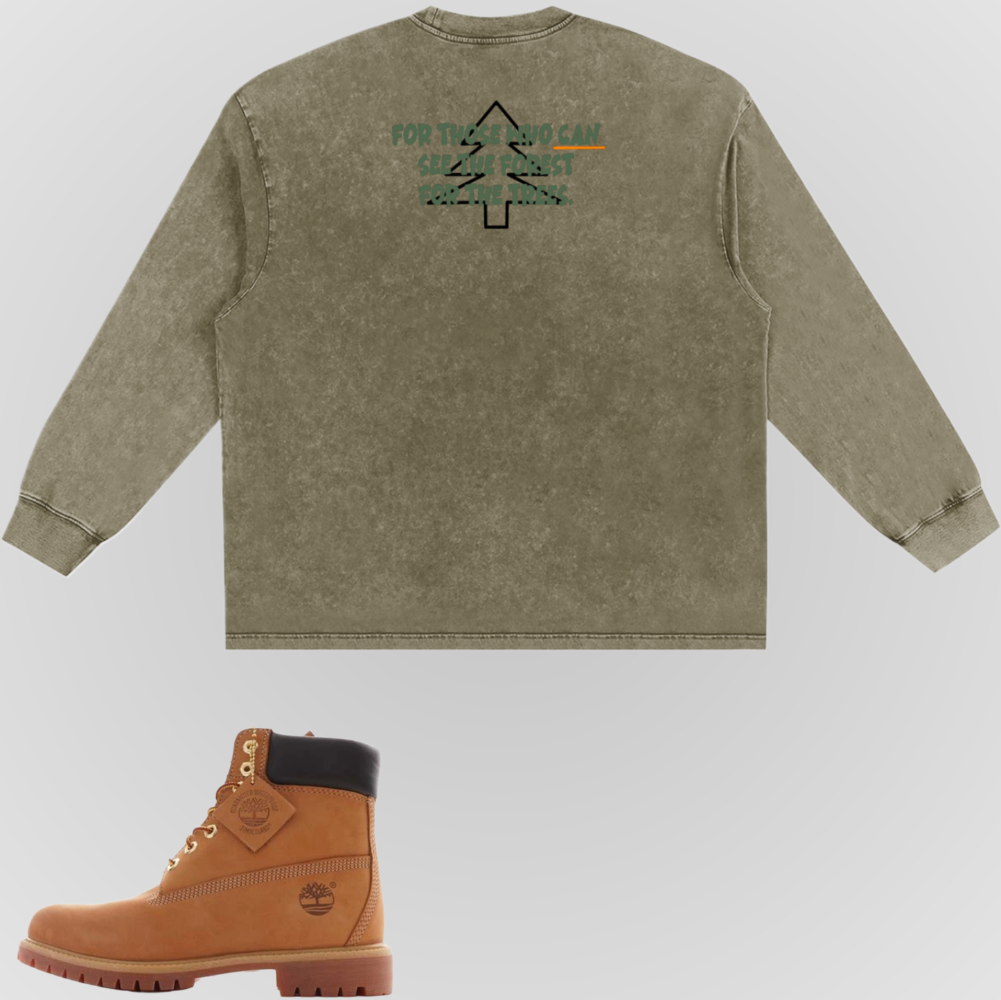 FOR THE TREES | LONG SLEEVE SNOW WASHED TEE
