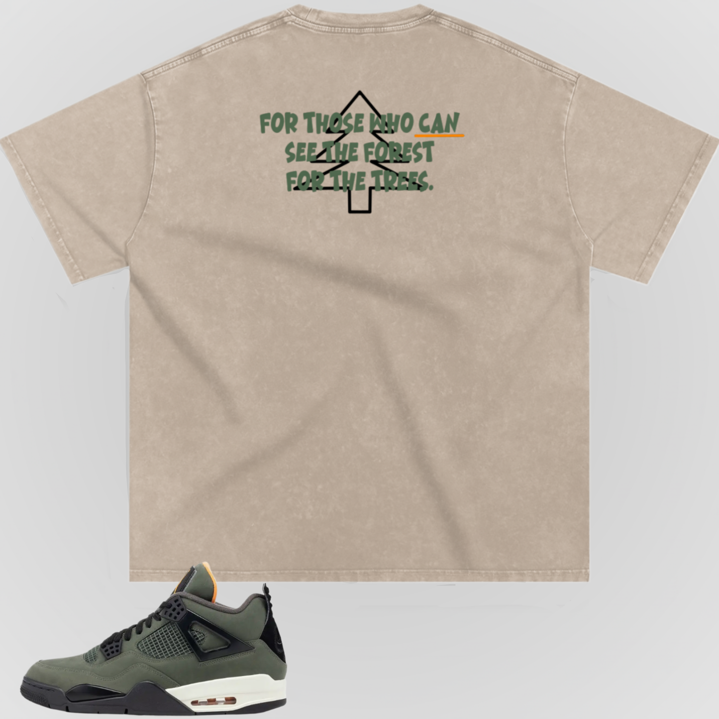 FOR THE TREES (BROWN FONT) | SNOW WASHED TEE