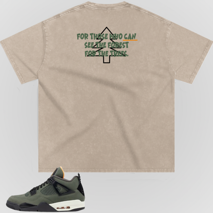FOR THE TREES (BROWN FONT) | SNOW WASHED TEE