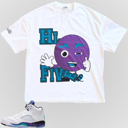 HI-FIVE (GRAPE) | Heavyweight Tee