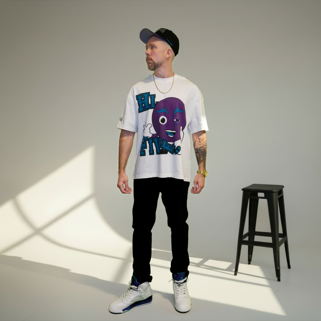 HI-FIVE (GRAPE) | Heavyweight Tee