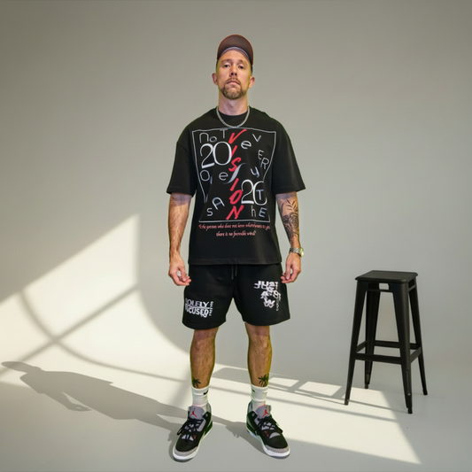 JUST GOT A W! (BLACK) | Heavyweight Cotton Shorts