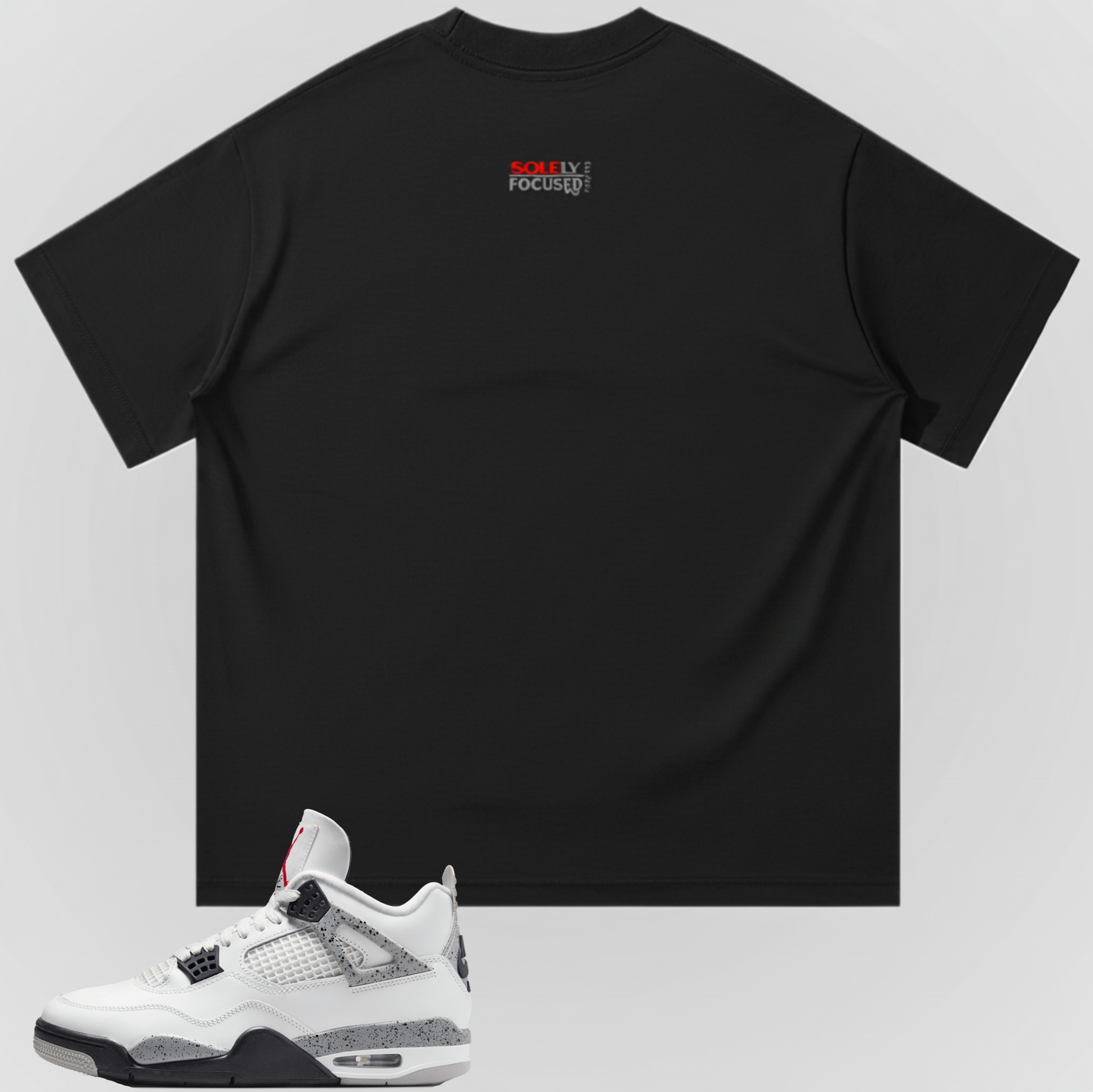 ON THE EDGE (WHITE SILHOUETTE)| OVERSIZED TEE