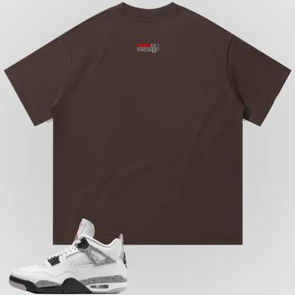 ON THE EDGE (WHITE SILHOUETTE)| OVERSIZED TEE