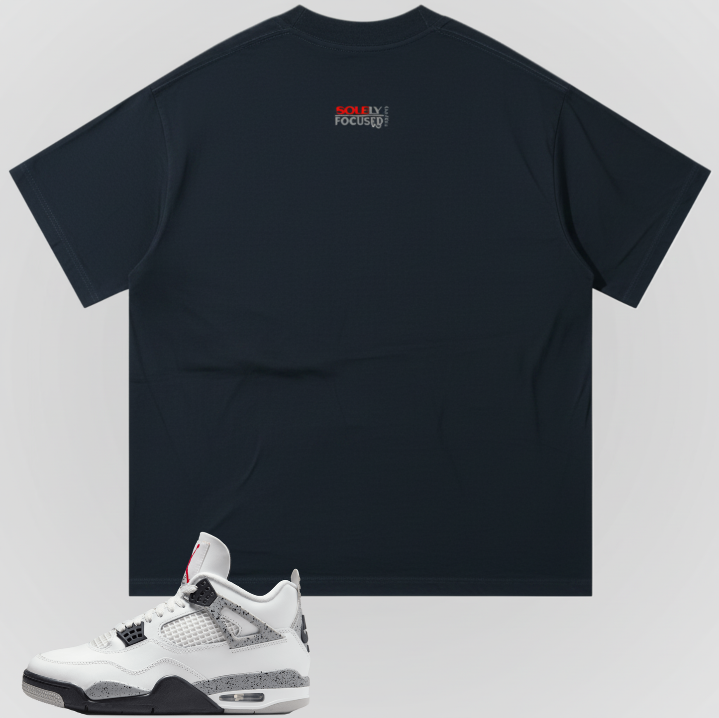 ON THE EDGE (WHITE SILHOUETTE)| OVERSIZED TEE
