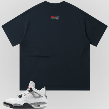 ON THE EDGE (WHITE SILHOUETTE)| OVERSIZED TEE