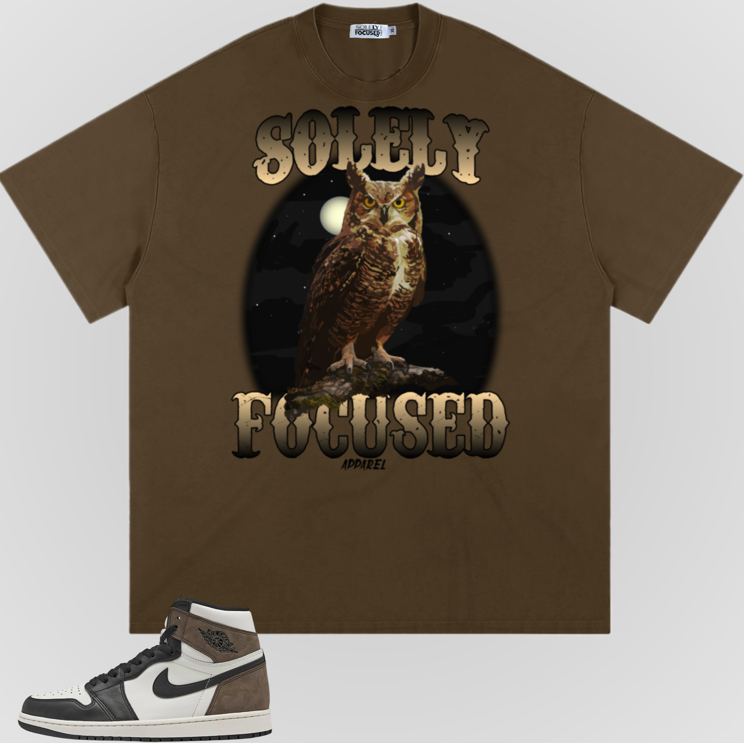 THE OWL (TAN GRADIENT) | HEAVY TEE