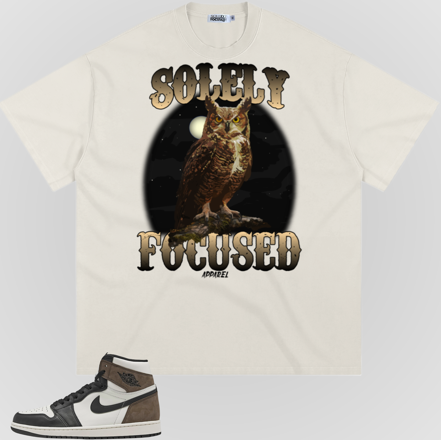 THE OWL (TAN GRADIENT) | HEAVY TEE