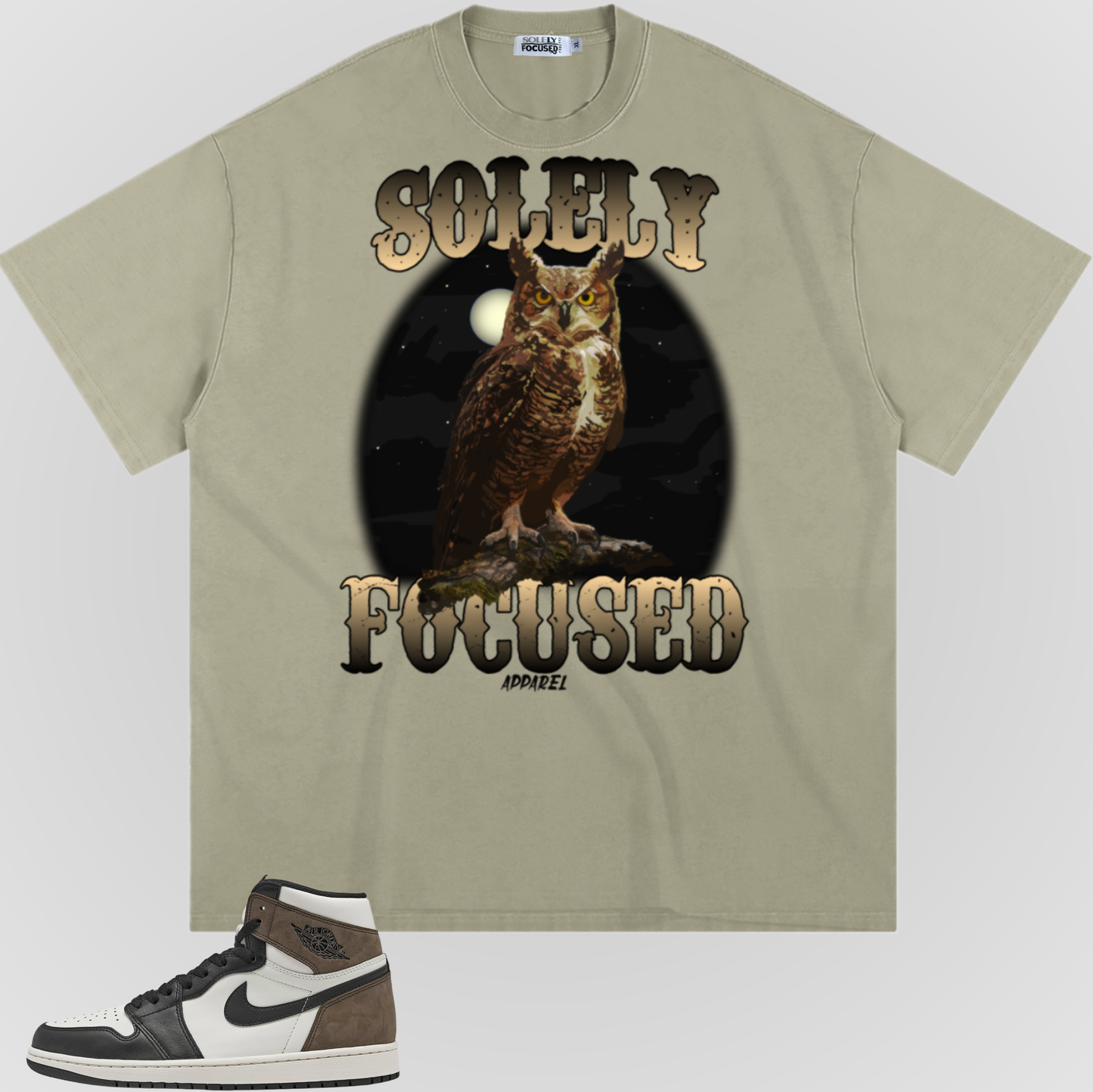 THE OWL (TAN GRADIENT) | HEAVY TEE