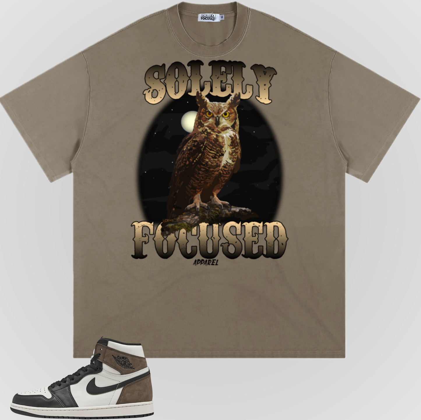 THE OWL (TAN GRADIENT) | HEAVY TEE