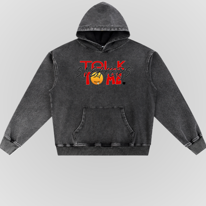 TALK SNEAKERS | SNOW WASHED HOODIE