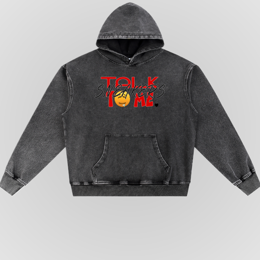 TALK SNEAKERS | SNOW WASHED HOODIE