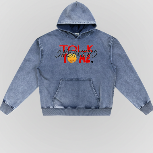 TALK SNEAKERS | SNOW WASHED HOODIE