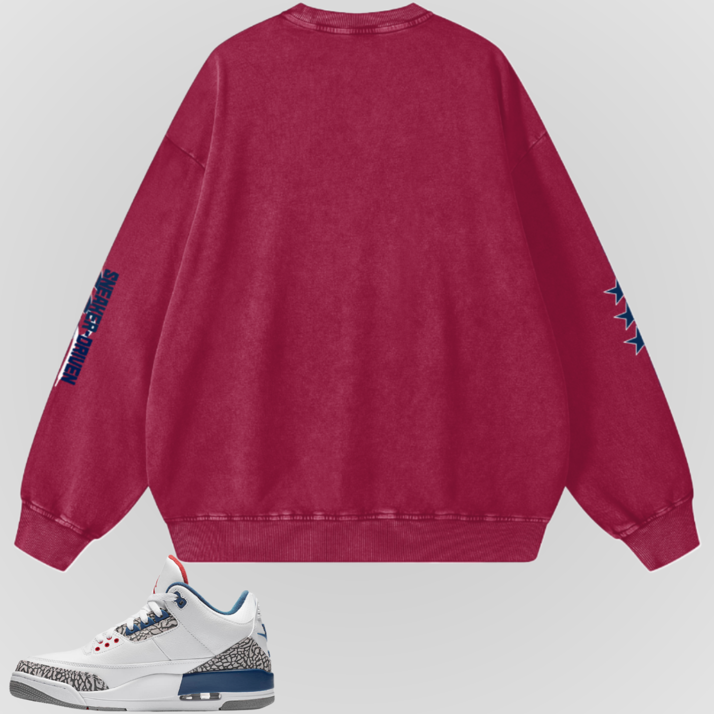 S.F.A BOX LOGO CREWNECK (TRUE BLUE)
