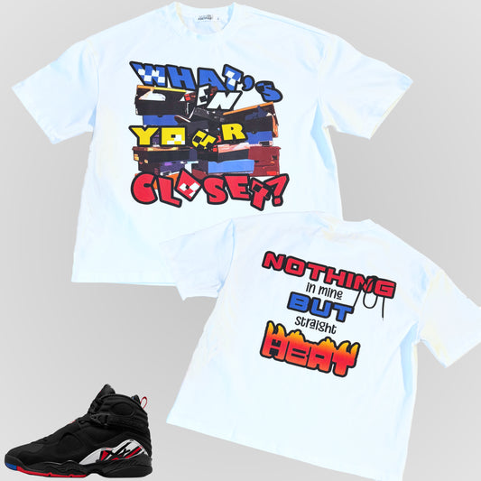 WHAT'S IN YOUR CLOSET? (WHITE) | Heavyweight Tee
