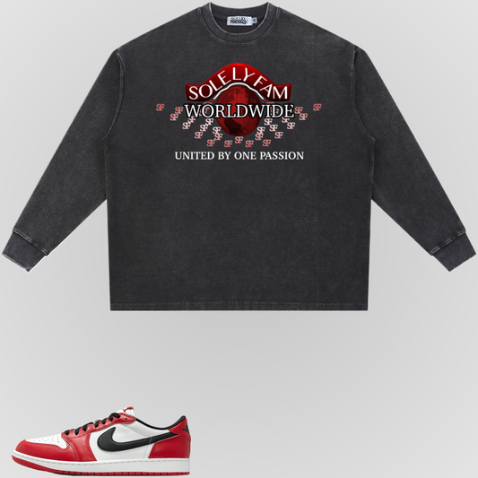 SF WORLDWIDE | LONG SLEEVE WAFFLE TEE